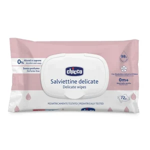 دستمال مرطوب کودک چیکو Chicco بسته ۷۲ عددی درب‌ دار