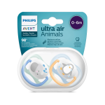پستانک ارتودنسی ۰ تا ۶ ماه دوتایی فیلیپس اونت UltraAir مدل SCF080/05