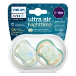 پستانک ارتودنسی ۰ تا ۶ ماه دوتایی فیلیپس اونت UltraAir مدل SCF376/18